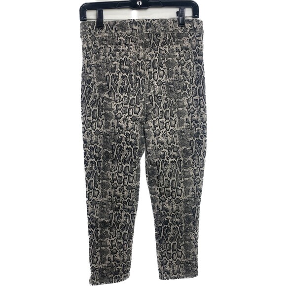 Spanx Jeanish Capri Denim Pants Taupe Snake Size M A373824 Leggings womens NWT - Picture 4 of 10